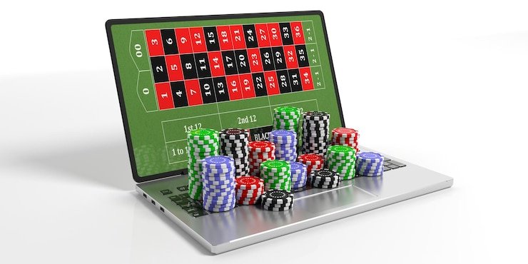 Pengguna membaca aturan bonus lewat ponsel